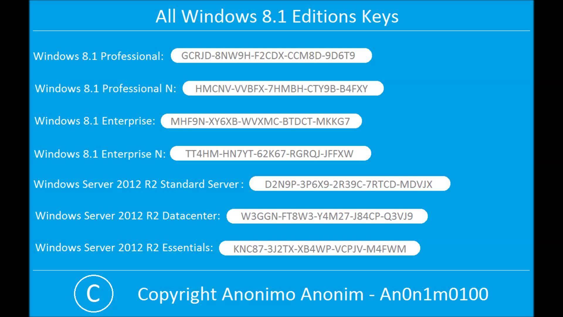 windows 8 activation key free